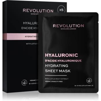 Revolution Skincare Hyaluronic Acid zestaw maseczek płóciennych intensywnie nawilżający 5 szt.