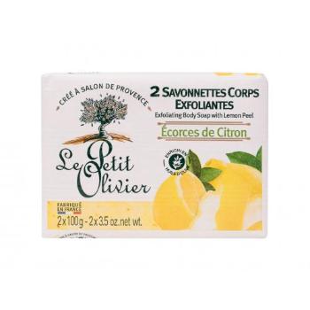 Le Petit Olivier Exfoliating Body Soap Lemon Peel 200 g peeling do ciała dla kobiet