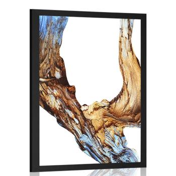 Plakat abstrakcja kory drzewa - 60x90 white