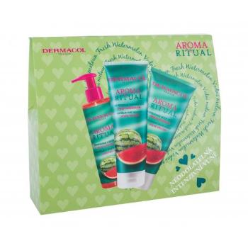 Dermacol Aroma Ritual Fresh Watermelon zestaw Żel pod prysznic 250 ml + Mleczko do ciała 200 ml + Mydło do rąk 250 ml dla kobiet Uszkodzone pudełko