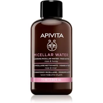 Apivita Cleansing Rose & Honey woda micelarna do twarzy i okolic oczu 75 ml