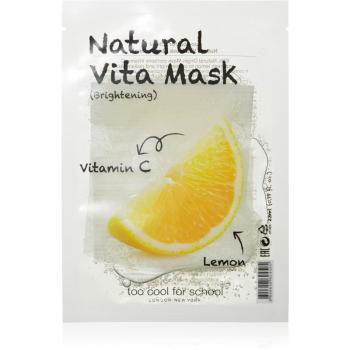 Too Cool For School Natural Vita Mask Brightening Lemon maska rozświetlająca w płacie 23 g