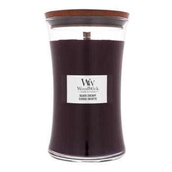 WoodWick Black Cherry 610 g świeczka zapachowa unisex Uszkodzone opakowanie