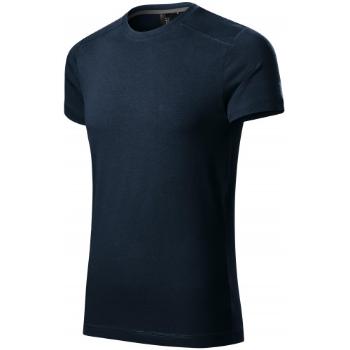 Koszulka męska zdobiona, ombre niebieski, XL
