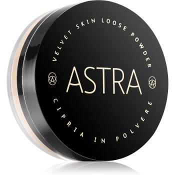 Astra Make-up Velvet Skin rozświetlający puder sypki nadający skórze aksamitny wygląd odcień 02 Porcelain 11 g