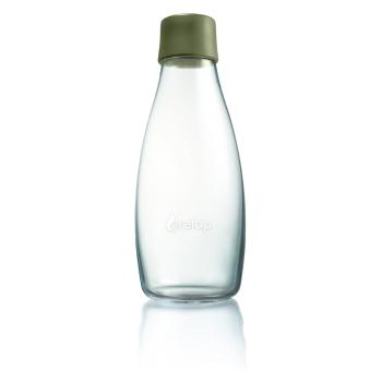 Oliwkowa szklana butelka ReTap, 500 ml