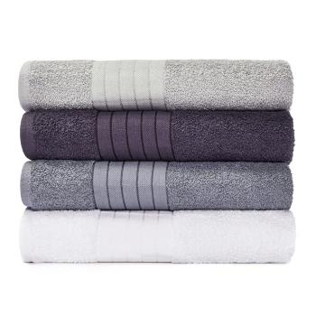 Zestaw 4 bawełnianych ręczników Bonami Selection Prato, 70x140 cm