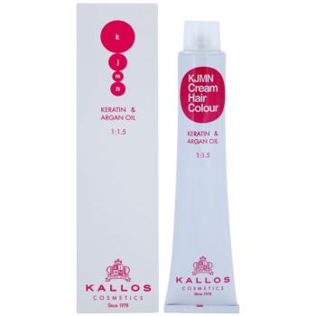 Kallos KJMN Cream Hair Colour Keratin & Argan Oil farba do włosów z keratyną i olejkiem arganowym odcień 11.1 Very Light Ash Blond Extra 100 ml