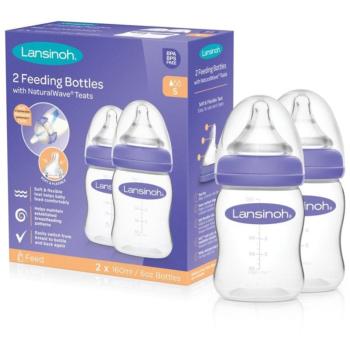 Lansinoh NaturalWave butelka dla noworodka i niemowlęcia 2 szt. 2x160 ml