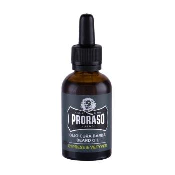 PRORASO Cypress & Vetyver Beard Oil 30 ml olejek do zarostu dla mężczyzn Uszkodzone pudełko