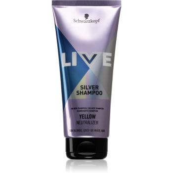 Schwarzkopf LIVE Silver szampon oczyszczający neutralizująca żółtawe odcienie 200 ml