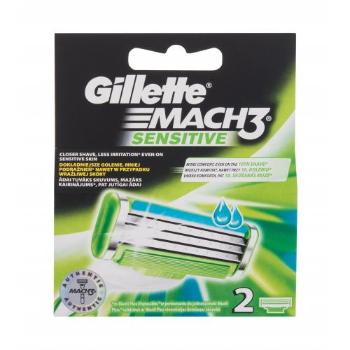 Gillette Mach3 Sensitive 2 szt wkład do maszynki dla mężczyzn Uszkodzone pudełko