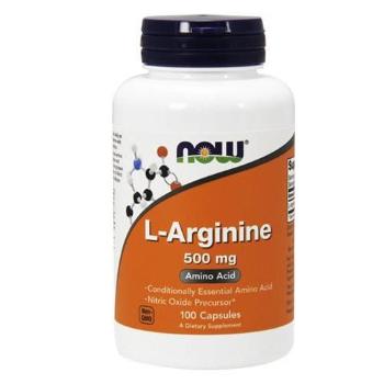 NOW L-Arginine 500mg - 100capsBoostery Azotowe > AAKG i Cytruliny