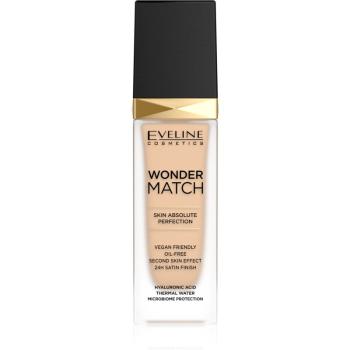 Eveline Cosmetics Wonder Match długotrwały podkład w płynie z kwasem hialuronowym odcień 11 Almond 30 ml