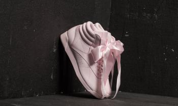 Reebok Freestyle Hi Satin Bow Porcelain Pink/ Skull Grey