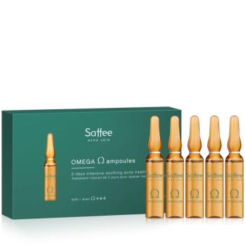 Saffee Acne Skin Omega Ampoules - 5-days Intensive soothing Acne Treatment 5-dniowa intensywna terapia łagodząca objawy trądziku