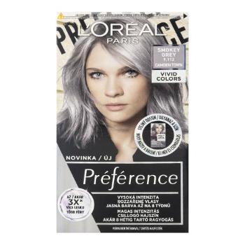 L'Oréal Paris Préférence Vivid Colors 60 ml farba do włosów dla kobiet 9,112 Smokey Grey