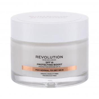 Revolution Skincare Moisture Cream Normal to Dry Skin SPF15 50 ml krem do twarzy na dzień dla kobiet Uszkodzone pudełko
