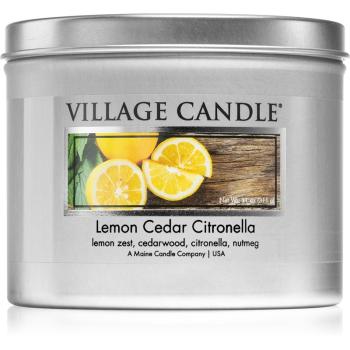Village Candle Lemon Cedar Citronella świeczka zapachowa w puszcze 311 g