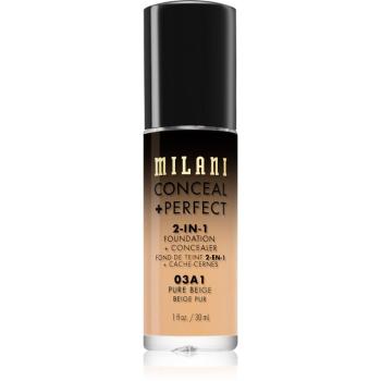 Milani Conceal + Perfect 2-in-1 Foundation And Concealer make up 03A1 Pure Beige 30 ml