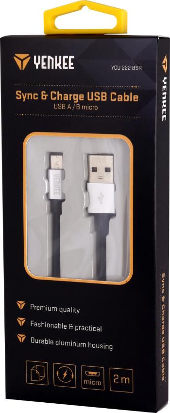 Kabel USB do synchronizacji i ładowania 2m - srebrny - Rozmiar 2 m