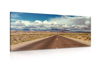 Obraz droga na pustyni - 100x50