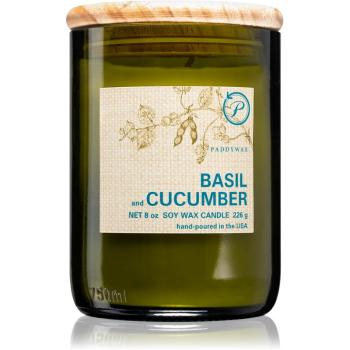 Paddywax Eco Green Basil & Cucumber świeczka zapachowa 226 g