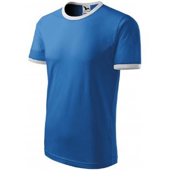 Koszulka kontrastowa unisex, jasny niebieski, M