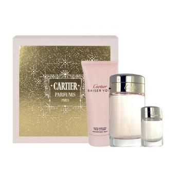 Cartier Baiser Volé zestaw Edp 100ml + 100ml Krem pod prysznic + 6ml Edp dla kobiet