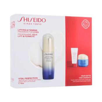 Shiseido Vital Perfection Lifting & Firming Program For Eyes zestaw Krem pod oczy 15 ml + serum do twarzy 5 ml + krem do twarzy 15 ml dla kobiet