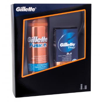 Gillette Fusion Hydra Gel zestaw Żel do golenia 200 ml + Balsam do golenia Pro SPF15 50 ml dla mężczyzn