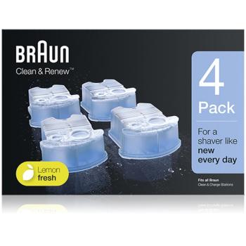Braun Series Clean & Renew płyn do czyszczenia golarek z zapachem Lemon Fresh 4 szt.