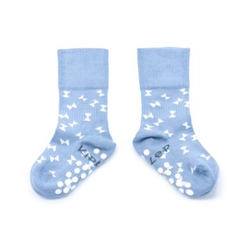 KipKep Stay-On Socks Antislip Party Blue Organic 12 - 18 miesięcy