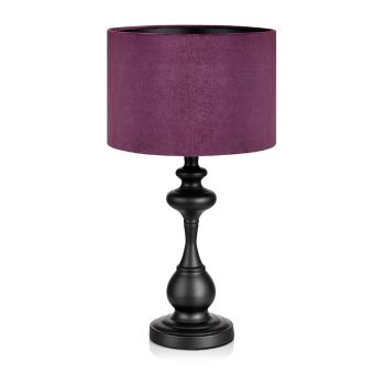 Czarno-fioletowa lampa stołowa Markslöjd Connor
