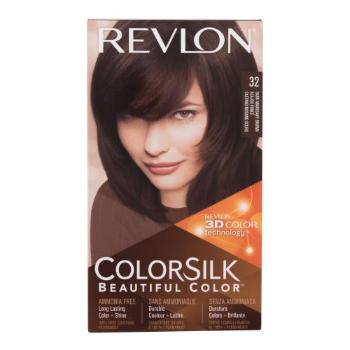 Revlon Colorsilk Beautiful Color farba do włosów Farba do włosów 59,1 ml + utleniacz 59,1 ml + odżywka 11,8 ml + rękawiczki W 32 Dark Mahogany Brown