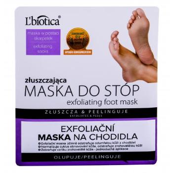 L'Biotica Foot Mask Exfoliating 1 szt maseczka do nóg dla kobiet Uszkodzone pudełko