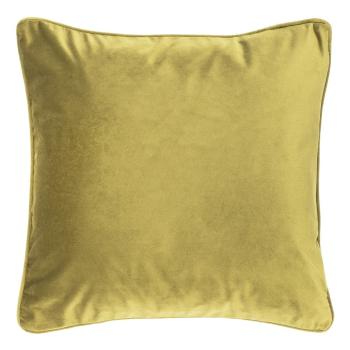Żółta poduszka Tiseco Home Studio Velvety, 45x45 cm