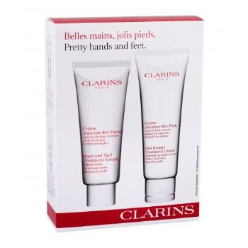 Clarins Hand And Nail Treatment zestaw Krem do rąk 100 ml + Krem do stóp 125 ml dla kobiet