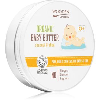 WoodenSpoon Organic Coconut & Shea masło do ciała dla dzieci od urodzenia 100 ml
