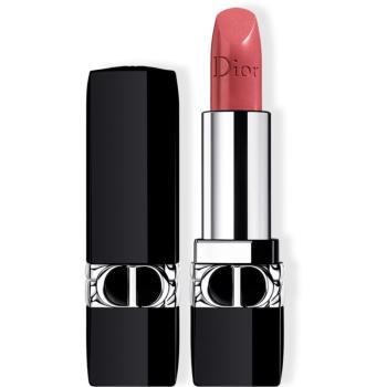 DIOR Rouge Dior trwała szminka flakon napełnialny odcień 458 Paris Satin 3,5 g