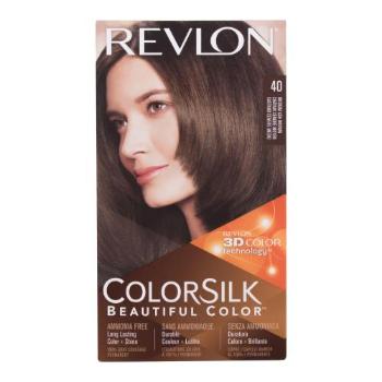 Revlon Colorsilk Beautiful Color farba do włosów Farba do włosów 59,1 ml + utleniacz 59,1 ml + odżywka 11,8 ml + rękawiczki W 40 Medium Ash Brown