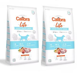 CALIBRA Dog Life Junior Medium Breed Chicken 24 kg (2 x 12 kg)