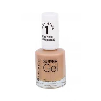 Rimmel London Super Gel French Manicure STEP1 12 ml lakier do paznokci dla kobiet 093 Caramel Nude