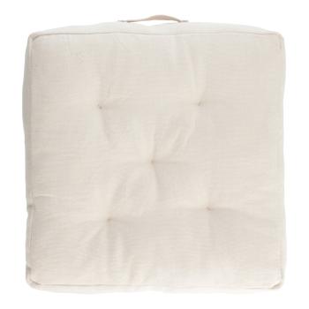 Biała bawełniana poduszka na krzesło Kave Home Sarit, 60x60 cm