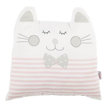 Różowa poduszka dziecięca z domieszką bawełny Mike & Co. NEW YORK Pillow Toy Big Cat, 29x29 cm