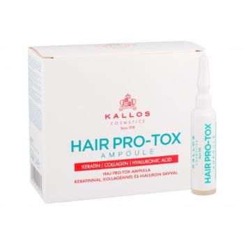 Kallos Cosmetics Hair Pro-Tox Ampoule 10x10 ml serum do włosów dla kobiet Uszkodzone pudełko
