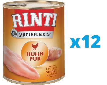 RINTI Singlefleisch Chicken Pure 12 x 400 g monoproteinowa kurczak