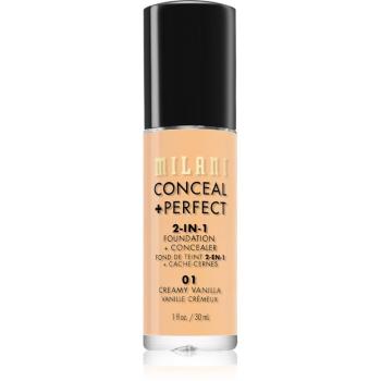 Milani Conceal + Perfect 2-in-1 Foundation And Concealer make up 01 Creamy Vanilla 30 ml