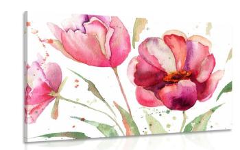 Obraz piękne tulipany w ciekawej aranżacji - 120x80