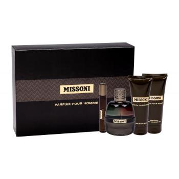 Missoni Parfum Pour Homme zestaw Edp 100 ml + Balsam po goleniu 100 ml + Żel pod prysznic 100 ml + Żel pod prysznic 100 ml + Edp 10 ml dla mężczyzn